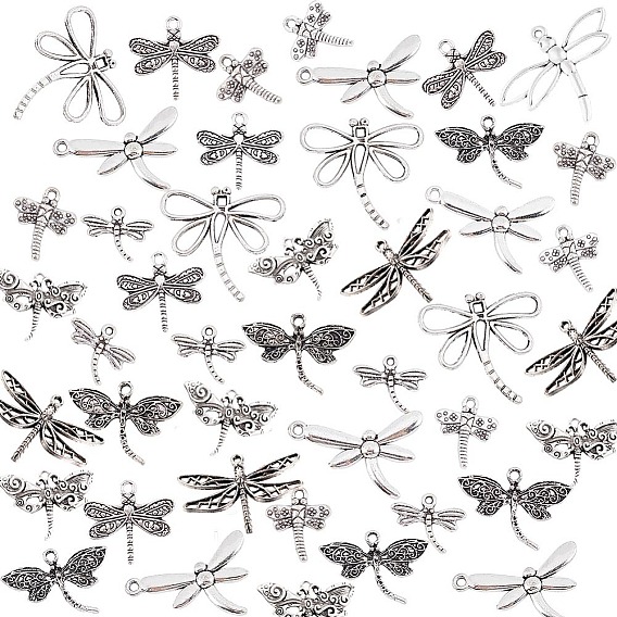 90 шт 9 подвески из цинкового сплава в тибетском стиле, без свинца и без кадмия, стрекоза