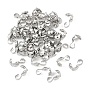 SHEGRACE Brass Bead Tips, Cadmium Free & Nickel Free & Lead Free