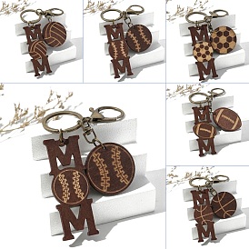 Wooden Keychains, Bag Purse Decorations