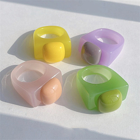 Квадратные кольца из смолы