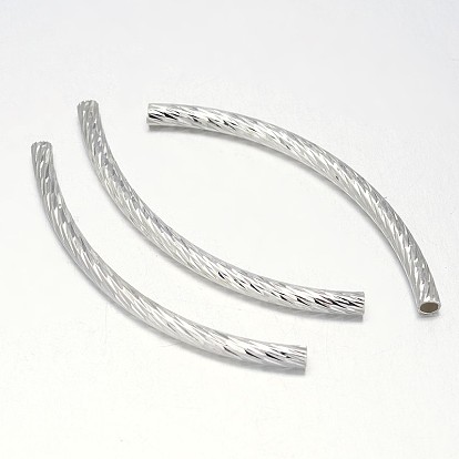 Brass Tube Beads, Barrel Plating