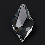 Transparent Glass Pendants, Faceted, Rhombus, for Chandelier Crystal Hanging Pendants