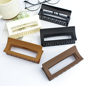 Square Elegant Hair Clip for Spring and Summer, Matte Hollow Out Design