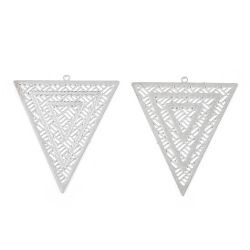 Стойки обшивки латунь филигранные подвески, долговечный, треугольный шарм, без никеля 
