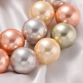 Bille Coquillage brins, perle d'imitation de perle, Grade a, ronde