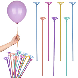 100 Bolsas de plástico, clips para globos, soportes, Artículos para baby shower, decoraciones de boda DIY y fiestas de cumpleaños
