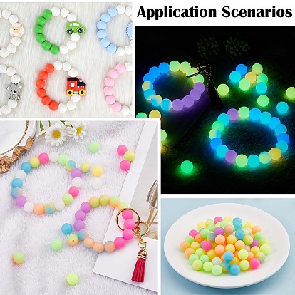 China Factory 120Pcs Silicone Beads 12mm Fluorescent Silicone Beads for  Keychain Making, Glow in the Dark Colorful Silicone Bead Kit for Bracelets  Necklaces Craft Making 12mm, Hole: 2mm in bulk online 