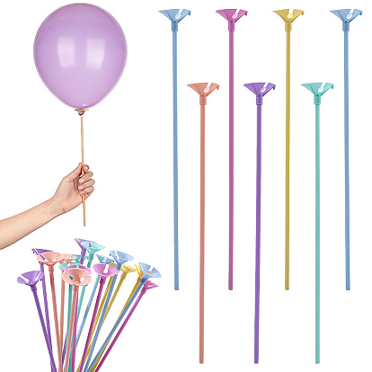 100 Bolsas de plástico, clips para globos, soportes, Artículos para baby shower, decoraciones de boda DIY y fiestas de cumpleaños
