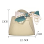 Imitation Leather Bag, with Silk Ribbon, Candy Gift Bags Christmas Party Wedding Favors Bags