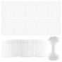 200 Sets PVC-Preisanzeigekarten, mit Schnüren, Rechteck