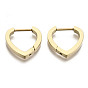 304 Stainless Steel Huggie Hoop Earrings, Heart