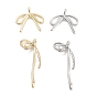 Подвески из латуни с прозрачным фианитом, без кадмия, без никеля и без свинца, бантом