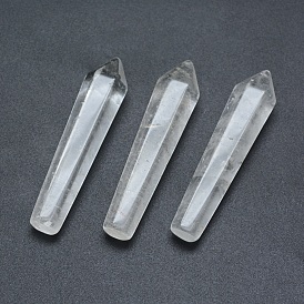Perles de cristal de quartz naturel, cristal de roche, pas de trous / non percés, balle, pierres de guérison, baguette magique de thérapie de méditation d'équilibrage d'énergie de reiki