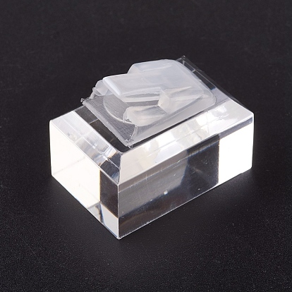 Plastic Ring Displays, with Organic Glass, Jewelry Display