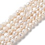 Natural Cultured Freshwater Pearl Beads Strands, Two Sides Polished, Grade 2A