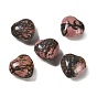 Natural Rhodonite Heart Love Stone, Healing Pocket Palm Stone for Reiki Balancing