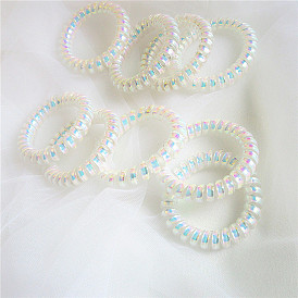 Mermaid Dream Gradient Color Hair Tie for Girls - Cute, Practical and Stylish Phone Cord Headband