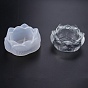 Lotus Flower DIY Tealight Candle Holder Molds, Resin Casting Molds, for UV Resin, Epoxy Resin Craft Making