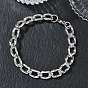 9mm 304 Bracelets à maillons ovales en acier inoxydable, sans ternissement
