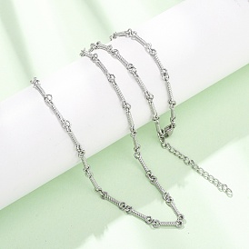 3.5мм 304 Цепочка из нержавеющей стали с витыми звеньями для женщин и мужчин, не тускнеет