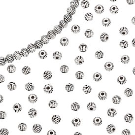 PandaHall Elite 240Pcs Tibetan Style Spacer Beads, Lead Free and Cadmium Free, Lantern