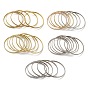 7шт. вакуумное покрытие pvd 202 наборы браслетов из плоских колец из нержавеющей стали, штабелируемые браслеты для женщин