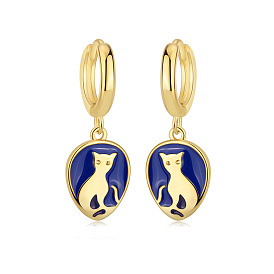 Clip de oreja de gato azul - simple y elegante, lindo y personalizado accesorio para la oreja.
