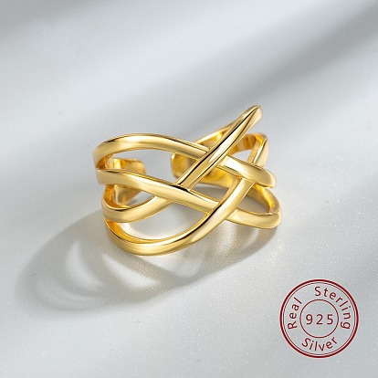 925 регулируемые кольца-манжеты из стерлингового серебра