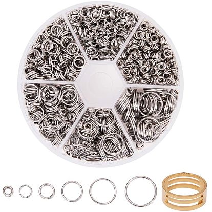 304 разрезные кольца из нержавеющей стали и латунный вспомогательный инструмент (используется для выпучивания)