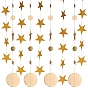 Circle Dots & Star Paper Garland, Party Decorative Paper, for Birthday Wedding Decoration