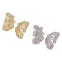 Серьги-бабочки с цирконом 925 серебряные булавки, женские асимметричные серьги-гвоздики, украшения