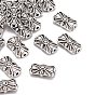 Perles en alliage de style tibétain, sans plomb et sans cadmium, rectangle, 15x9x5.5mm, Trou: 2mm