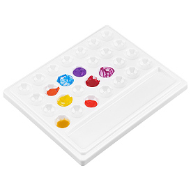 Пластиковая имитация керамической палитры, принадлежности для рисования, прямоугольник с плоской раунде