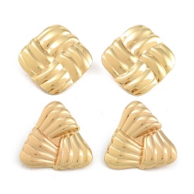 304 Stainless Steel Studs Earrings, Jewely for Women, Golden