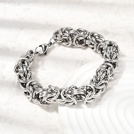 201 Браслеты из нержавеющей стали в византийском стиле для женщин и мужчин