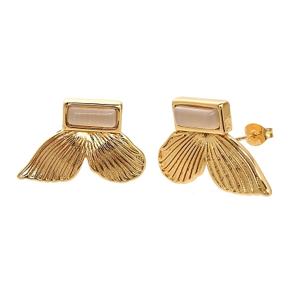 304 из нержавеющей стали серьги, бабочка