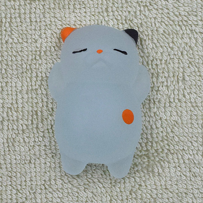 Luminous TPR Stress Toy, Funny Fidget Sensory Toy, for Stress Anxiety Relief, Glow in The Dark Cat