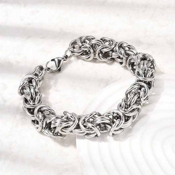 201 Браслеты из нержавеющей стали в византийском стиле для женщин и мужчин
