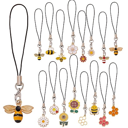 Мобильный ремешок из сплава эмали, с нейлоновым шнуром