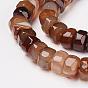 Natural Agate Beads Strands, Faceted, Rondelle, Dyed