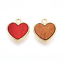 Подвески из сплава , с ацетатом целлюлозы, сердце прелести