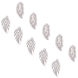 Unicraftale 304 Stainless Steel Cabochons, Leaf