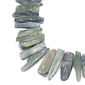 Natural Kyanite/Cyanite/Disthene Beads Strands, Top Drilled Beads, Rectangle