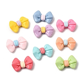 Непрозрачные кабошоны из смолы, бантом