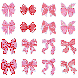 16 ПК 8 стили компьютеризированная ткань для вышивки самоклеющиеся пластыри, наклеить патч, аксессуары для костюма, аппликация, бантом