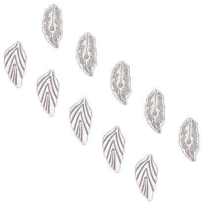 304 Stainless Steel Cabochons, Leaf