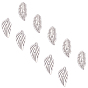 304 Stainless Steel Cabochons, Leaf