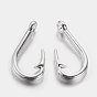 Tibetan Style Alloy Hook Clasps, Fish Hook Charms, For Leather Cord Bracelets Making, Cadmium Free & Lead Free