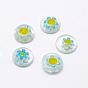 Handmade Millefiori Glass Cabochons, Half Round/Dome
