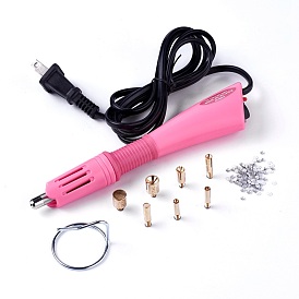 Hotfix Rhinestone Applicator Tool, Type A Plug(US Plug), with Random Color SS16 Rhinestone